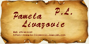 Pamela Livazović vizit kartica
